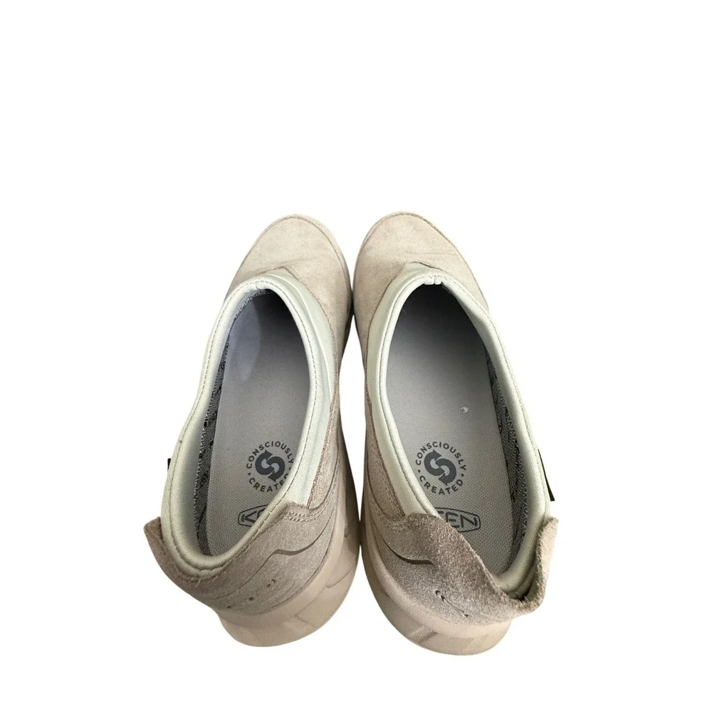 Keen TTS Moc Waterproof Suede Slip On Shoes Tan Sand 1031231 Mens 10